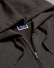 Load image into Gallery viewer, Jersey Hooded Zip Through Sweater - Charcoal
