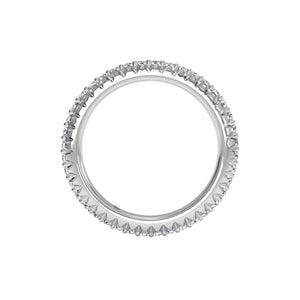 Ritani 18K White Gold Open Micropave Diamond Eternity Wedding Band  Style: 33705ARWG