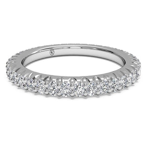 Ritani 18K White Gold Open Micropave Diamond Eternity Wedding Band  Style: 33705ARWG