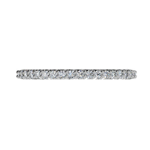 Ritani 18K White Gold Open Micropave Diamond Eternity Wedding Band  Style: 33705ARWG