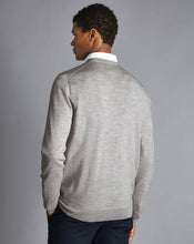 Load image into Gallery viewer, Merino V-Neck Sweater - Silver

