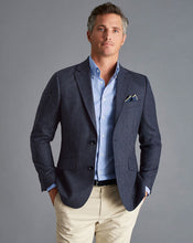 Load image into Gallery viewer, British Wool Textured Jacket - Navy
