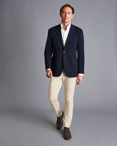 Italian Jersey Jacket - Navy