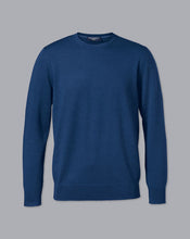 Load image into Gallery viewer, Merino Crew Neck Sweater - Royal Blue

