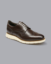 Load image into Gallery viewer, Leather Hybrid Sneakers - Dark Chocolate

