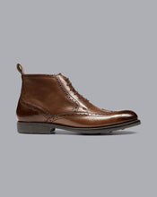 Load image into Gallery viewer, Goodyear Welted Brogue Boot - Brown
