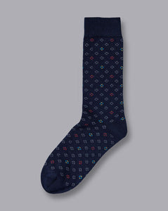 Geo Socks - French Blue