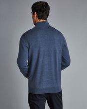 Load image into Gallery viewer, Merino Zip Neck Sweater - Indigo Melange
