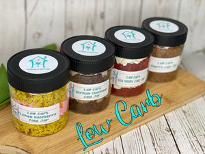 4 Pack of Assorted Low Carb & Sugar Free Cakes in a Jar