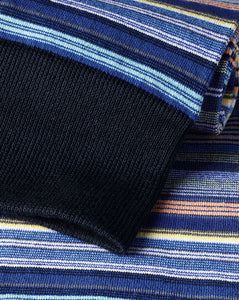 Multi Stripe Socks - Cobalt Blue