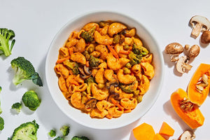 Farmstead Baked Lentil Pasta with Seasonal Veggies & Creamy Marinara