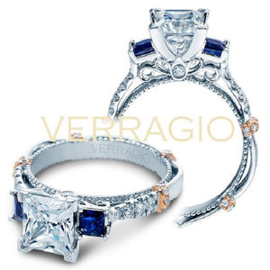 Verragio Parisian Diamond & Sapphire Engagement Ring CL-DL-124P