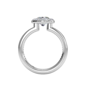 Ritani Halo Micropave Diamond Engagement Ring Style: 1RZ1694