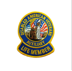 3" Auxiliary Life Member Embroidered Emblem