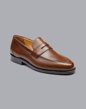 Load image into Gallery viewer, Saddle Loafers - Chestnut Brown
