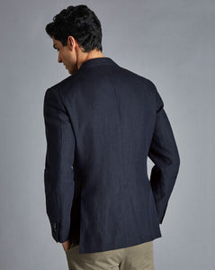 Italian Linen Jacket - Navy