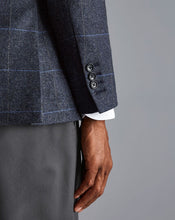 Load image into Gallery viewer, Eco Blend Windowpane Check Jacket - Blue
