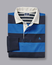 Load image into Gallery viewer, Bold Stripe Rugby Shirt - Navy &amp; Blue
