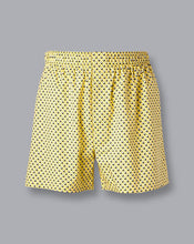 Load image into Gallery viewer, Tennis Ball Motif Woven Boxers - Lemon
