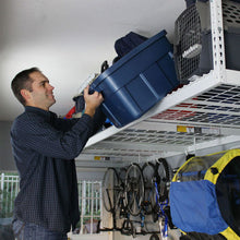 Load image into Gallery viewer, 4′ x 8′ Overhead Garage Storage Bundle w/ 5 Bins (Yellow)
