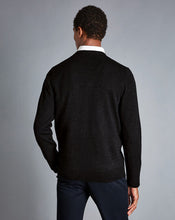 Load image into Gallery viewer, Merino V-Neck Sweater - Dark Charcoal
