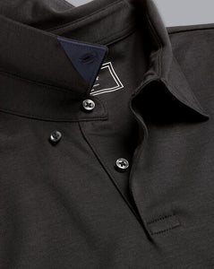 Smart Long Sleeve Jersey Polo - Black