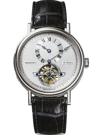 Breguet Men`s 5307PT/12/9V6 Regulator Tourbillon Silver Dial