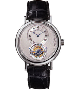 Breguet Men`s 5357PT/12/9V6 Tourbillon Platinum Silver Dial Watch