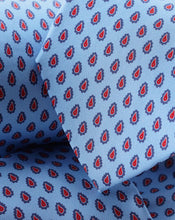 Load image into Gallery viewer, Paisley Print Silk Tie - Sky Blue
