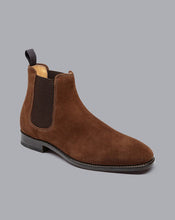 Load image into Gallery viewer, Suede Chelsea Boots - Walnut Brown
