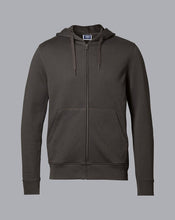 Load image into Gallery viewer, Jersey Hooded Zip Through Sweater - Charcoal
