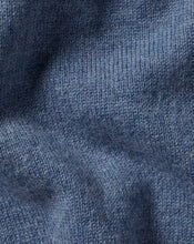 Load image into Gallery viewer, Merino Cashmere Crew Neck Sweater - Indigo Blue
