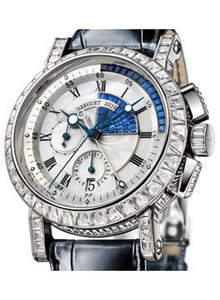 Breguet Men`s 5829BR/8R/9ZU DDOD Marine II Chrono Diamond Bezel