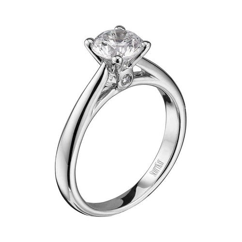 ScottKay 14K White Gold Solitaire Diamond Engagement Ring M1600QR310