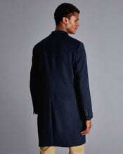 Load image into Gallery viewer, Wool Cashmere Overcoat - Navy
