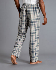 Check Pajama Bottoms - Grey & Navy