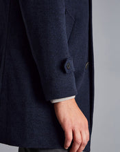 Load image into Gallery viewer, Funnel Neck Wool Overcoat - Ink Blue
