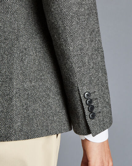 Textured Wool Jacket - Grey