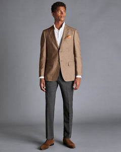 Linen Cotton Jacket - Tan