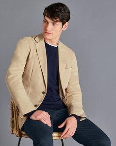 Cotton Stretch Jacket - Limestone