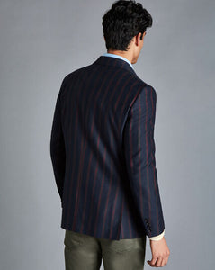 Stripe Boating Blazer - Navy