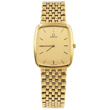Load image into Gallery viewer, Vintage Omega De Ville Ultra Thin 1980's 18K Yellow Gold-plated &amp; Stainless Steel Swiss Quartz Men's Watch
