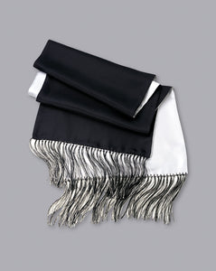 Reversible Silk Scarf - Black