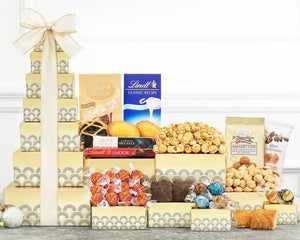 Deluxe Lindt Chocolate and Sweets Tower