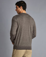 Load image into Gallery viewer, Merino Crew Neck Sweater - Mocha
