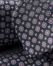 Load image into Gallery viewer, Stain Resistant Floral Silk Tie - Dark Navy
