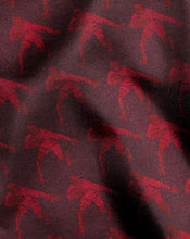 Load image into Gallery viewer, England Rugby Player Pocket Square - Berry
