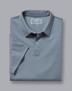 Smart Jersey Polo - Steel Blue