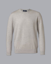 Load image into Gallery viewer, Merino Crew Neck Sweater - Silver

