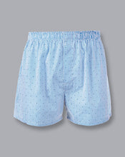 Load image into Gallery viewer, Fine Stripe With Dot Woven Boxers - Sky
